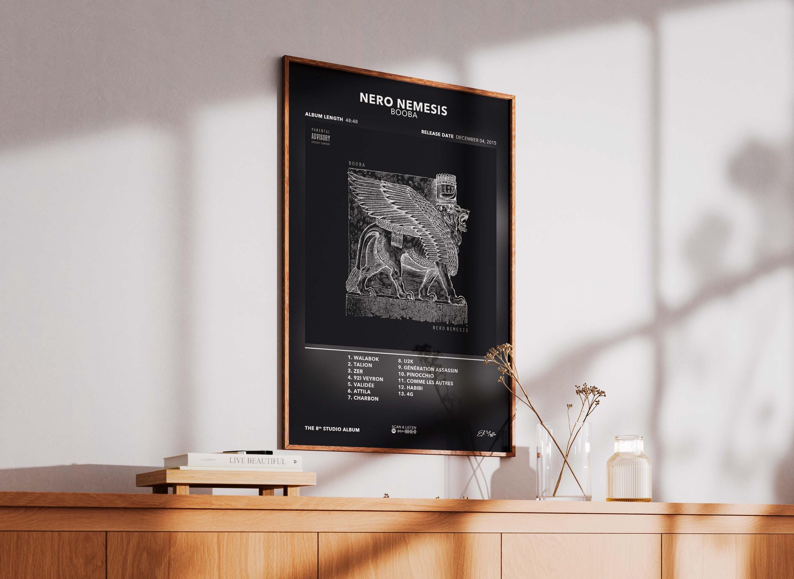 Nrero Rapper Nero Nemesis Booba Album Poster | Booba Album Poster | Rap Album Poster ...