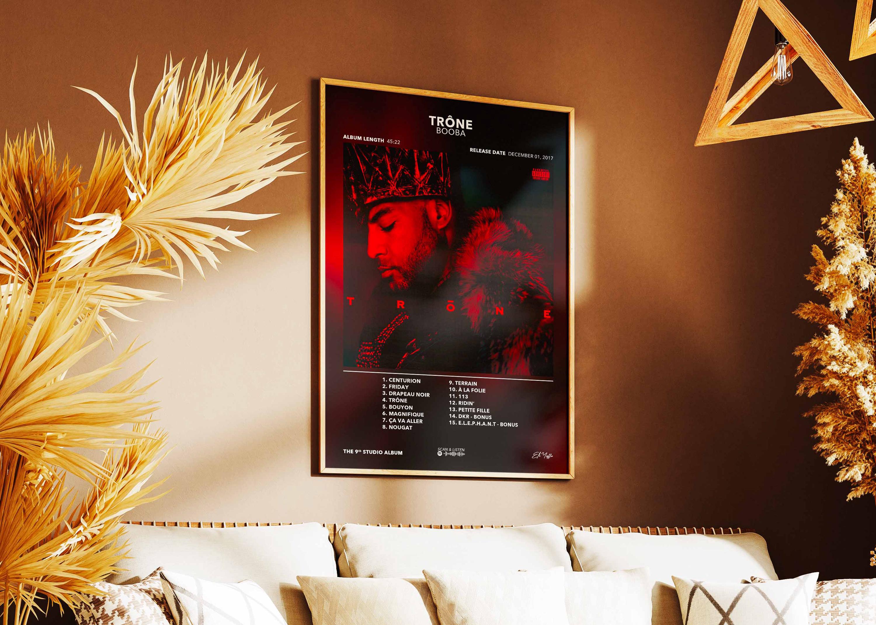 Póster del álbum Booba Throne | Póster del álbum Booba | Póster de ...