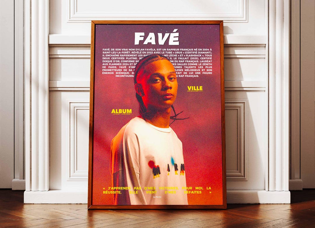 Favé Poster | Favé Poster | Favé Portrait Poster | Music Artist Posters ...