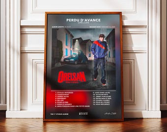 Poster Tiakola Rappeur Hip-hop - Toile 30x45 Cm - Déco Chambre, Bureau - Impression Haute Qualité, Personnalisable