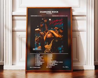 Diamond Rock Kalash Album Poster | Kalash Album Poster | Rap Album Poster | Album Wall Art | Music Album Poster | French Rapper Poster
