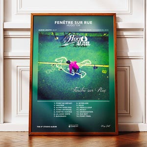 Póster del álbum "Ventana en la Calle" de Hugo TSR | Póster de Hugo TSR | Póster de rapero | Póster de arte mural | Póster de álbum musical | Póster de rap francés