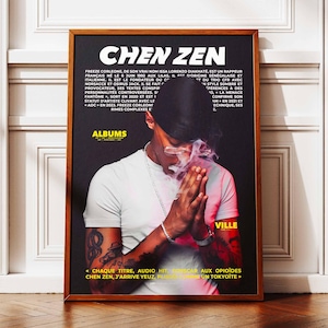 Cartel Congela a Corleone | Póster de Freeze Corleone | Afiche del rapero | Carteles de artistas | Póster de arte de pared | Afiche del álbum de música | rap francés