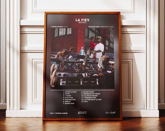 La Fiev Mairo Album Poster | La Fiev Mairo Album Poster | Rap Album Poster | Album Wall Art | Music Album Poster | French Rapper Poster