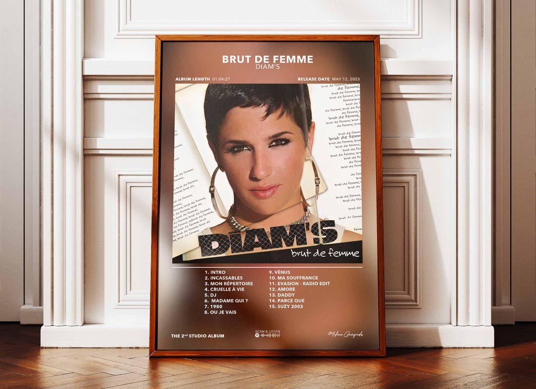 Diam's Raw Album Poster | Diam's Album Poster | Rap Album Poster ...