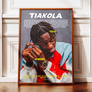 Póster de Tiakola | Póster de Tiakola Melo | Afiche del rapero | Carteles de artistas musicales | Póster de arte de pared | Afiche del álbum de música | rap francés
