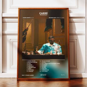 Album poster di Werenoi Square | Poster dell'album Werenoi | Manifesto del rapper | Poster da parete dell'album | Manifesto dell'album musicale | Manifesto del rap francese