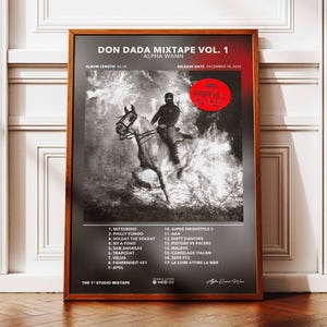 Poster dell'album Don Dada Mixtape Alpha Wann | Poster dell'album Alpha Wann | Manifesto del rapper | Poster da parete dell'album | Manifesto dell'album musicale | Manifesto rap
