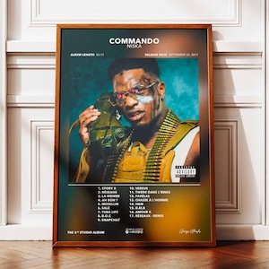 Commando Niska Album Poster | Niska Album Poster | Rapper Poster | Album Wall Art Poster | Music Album Poster | French Rap Poster