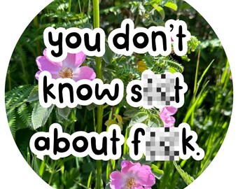 Hand Drawn "You Don't Know" Sticker: Planner Stickers (Digital Download)