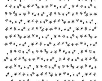 Tiny Daisy Planner Stickers: Hand-Drawn Journal Embellishments (Digital Stickers)