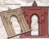 Turkish Ornate Door Panel 3D Model: CNC Router, Wood Carving STL File (Digital Download)
