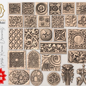 27 Gothic Romanesque  3D Models Bundle | Pacchetto di Modelli 3D Gotico-Romanici| Pack de Modèles 3D Gothique-Roman | STL  Digital Download