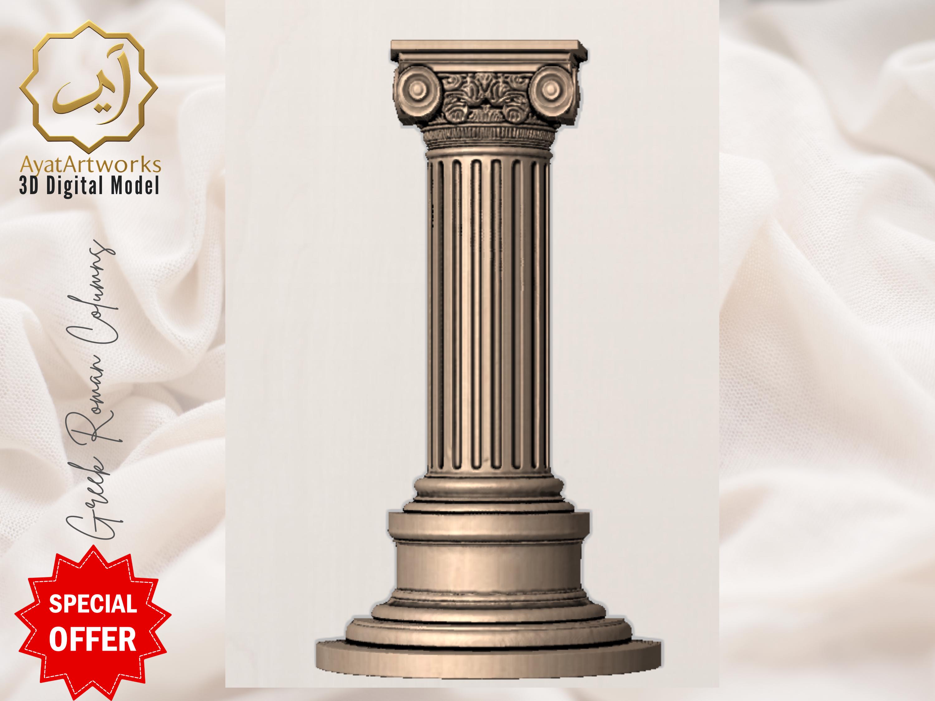 Gothic Columns and Capitals (12 STL) – Printable/cnc Architectural ...