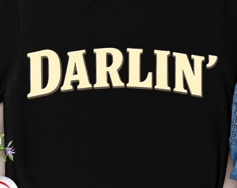 Retro Western DARLIN’ Sublimation PNG Design for T-Shirts, Sweatshirts, and Boutique Western Apparel (Digital Download)