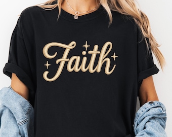 Faux Embroidery | Motivation Gift PNG | Faith (Digital Download)