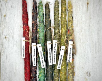 7-Day Protection and Energy Cleansing Beeswax Manifestation Ritual Spell Candles Set