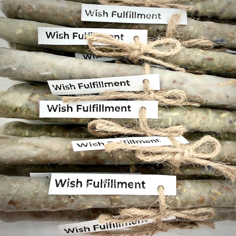 Wish Fulfillment Beeswax Ritual Spell Candles: Manifestation Wishes, set of 3 image 3