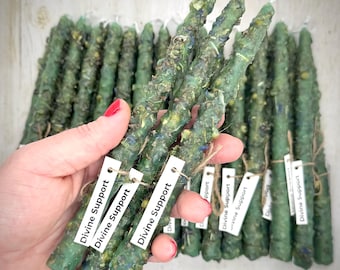Supporto Divino - Candele rituali in cera d'api per incantesimi - Set da 3