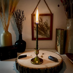 Wish Fulfillment Beeswax Ritual Spell Candles: Manifestation Wishes, set of 3 image 10