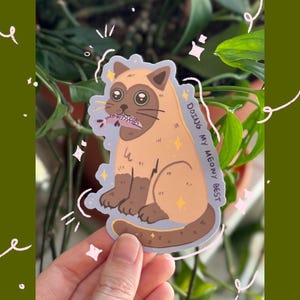 Meowy Best Cat Sticker