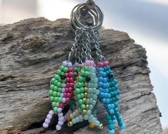 Beaded Fish Keychain | Colorful Fish | Beadwork