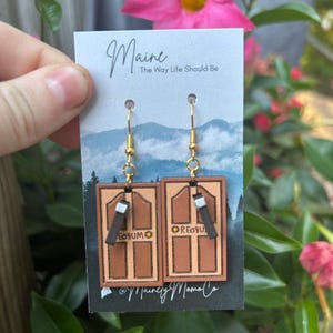 The Shining Earrings: Redrum Overlook Hotel Inspired Jewelry