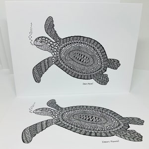 Schildkrötenliebhaber * Schildkröte Grußkarten * Innenseite leer * Grußkarte für jede Gelegenheit * Save the Turtles *