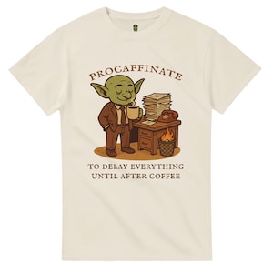 Camiseta del Duende Procafino / Camiseta con gráfico divertido para amantes del café