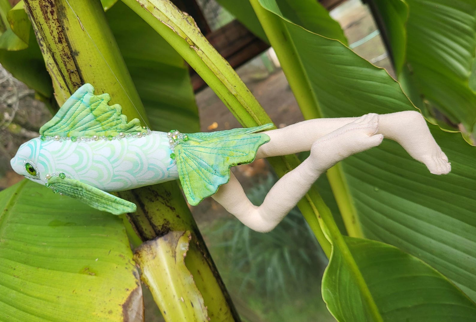 Reverse Mermaid Hanging Cloth Doll - Etsy