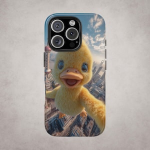 Selfie Duck Case, Cute Tough Phone Cases for Duck Lovers, Fun Duck Phone Cover, iphone samsung case, Creative Accessory,samsung s24, iphone