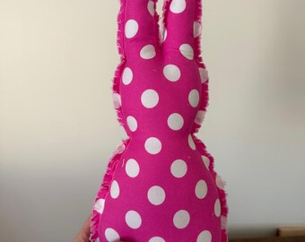 Fabric Bunny | Spring Easter Decor | Bunny Shelf Sitter
