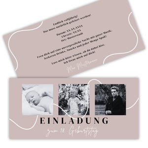 Personalisierte Einladungskarten - Hochzeit - Geburtstag - Geburt - Taufe
