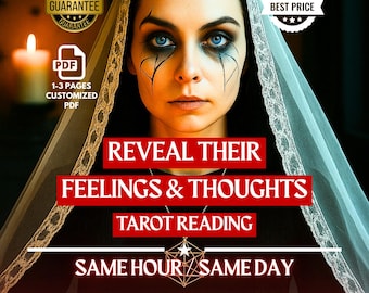 Reveal Their Feelings and Exact Thoughts, Same Hour Love Tarot Reading, Psychic Love Tarot, Medium Tarot Reading, Relationship Reading
