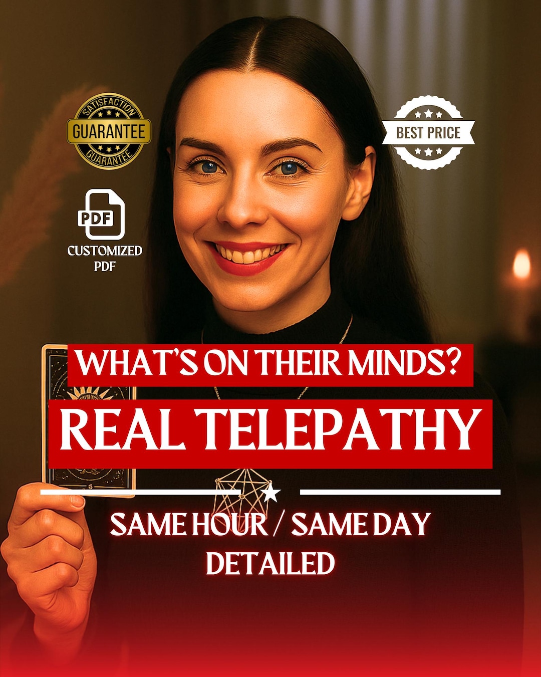 Same Hour Real Telepathy Reading, Same Day Tarot Reading, What's on ...