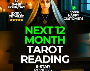 Same Hour 12 Month Future Psychic Predictions | Tarot Card Reading | Spiritual Love & Relationship Reading | Same Hour Delivery | Guidance