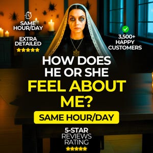 How Does He or She Feel About Me?, What Are His Feelings Towards Me?, Same Hour Tarot Reading, Quick Love Reading, Exact His Thoughts