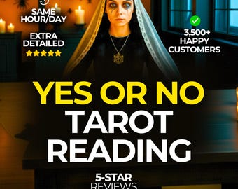 YES or NO Tarot Reading, Yes Or No Tarot, Quick Yes or No, Tarot Reading, Quick Tarot Reading, Psychic Reading, Same Hour Tarot Reading