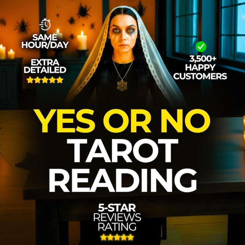 YES or NO Tarot Reading, Yes Or No Tarot, Quick Yes or No, Tarot Reading, Quick Tarot Reading, Psychic Reading, Same Hour Tarot Reading image 1