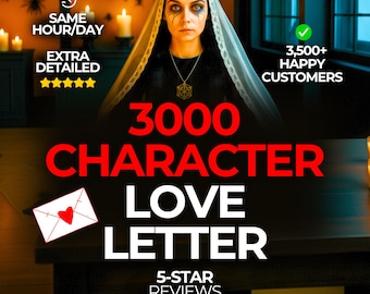 Same Hour Psychic Love Letter from Your Person – Channeled Love Message, Love Tarot Reading, Psychic Reading