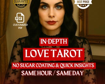 Same Day In-Depth Love Reading, Psychic Love Reading, Psychic Insights, Relationship and Ex Analysis, Couple Reading, Same Hour Reading