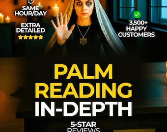 SAME HOUR Palm Reading Same Day, Detailed Palmistry, Psychic Insights, Accurate  Palm Interpretation, In-Depth Palm Analysis Psychic Reading