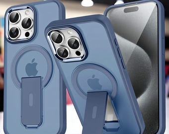 Funda MagSafe para iPhone: cubierta translúcida mate con soporte