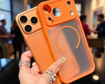 Funda MagSafe transparente para iPhone, protección antiarañazos