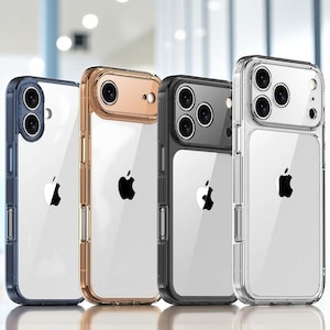 Funda transparente a prueba de golpes para iPhone 17 Pro Max: protección total para la cámara