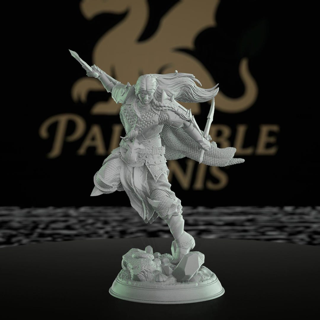 Drow Ranger Miniature Scout Figure | Medium | DM Stash | D&D Dnd ...