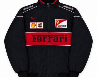 Vintage Ferrari Racing Jacket: F1 Motorsport Bomber Streetwear Coat