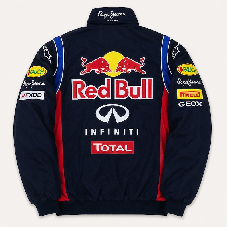 Vintage Red Bull Racing Jacket: Infiniti F1 Motorsport Bomber, Y2K ...