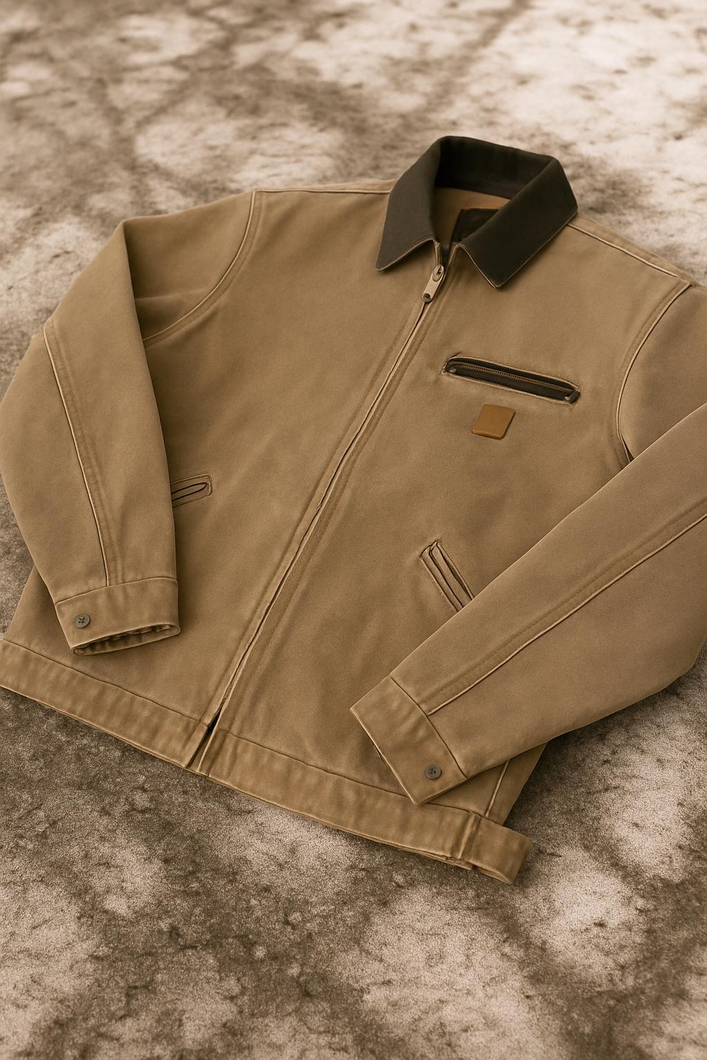 Carhartt Detroit Faded Tan Jacket - Etsy Canada