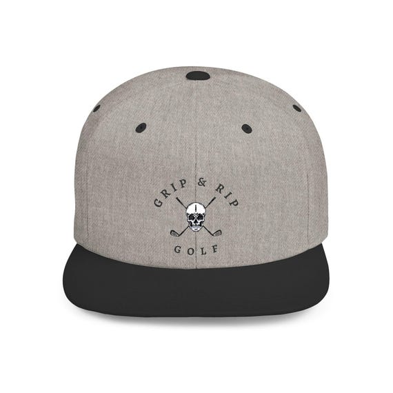 Grip Rip Golf Snapback Hat Skull Design